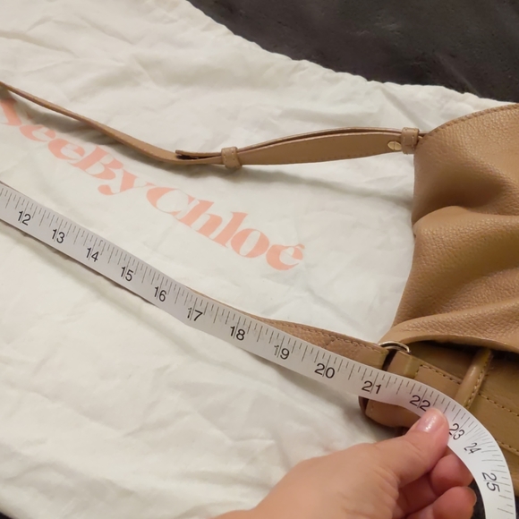 EUC See By Chole Tan Crossbody Bucket Bag - Picture 8 of 8